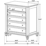 Sandy Beach Cream White 5-Piece Eastern King Bedroom Set by Coaster at Eve Furniture
