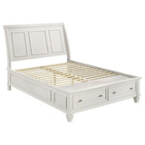 Sandy Beach Cream White 4-Piece Queen Bedroom Set by Coaster at Eve Furniture