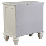 Sandy Beach Cream White 4-Piece Queen Bedroom Set by Coaster at Eve Furniture