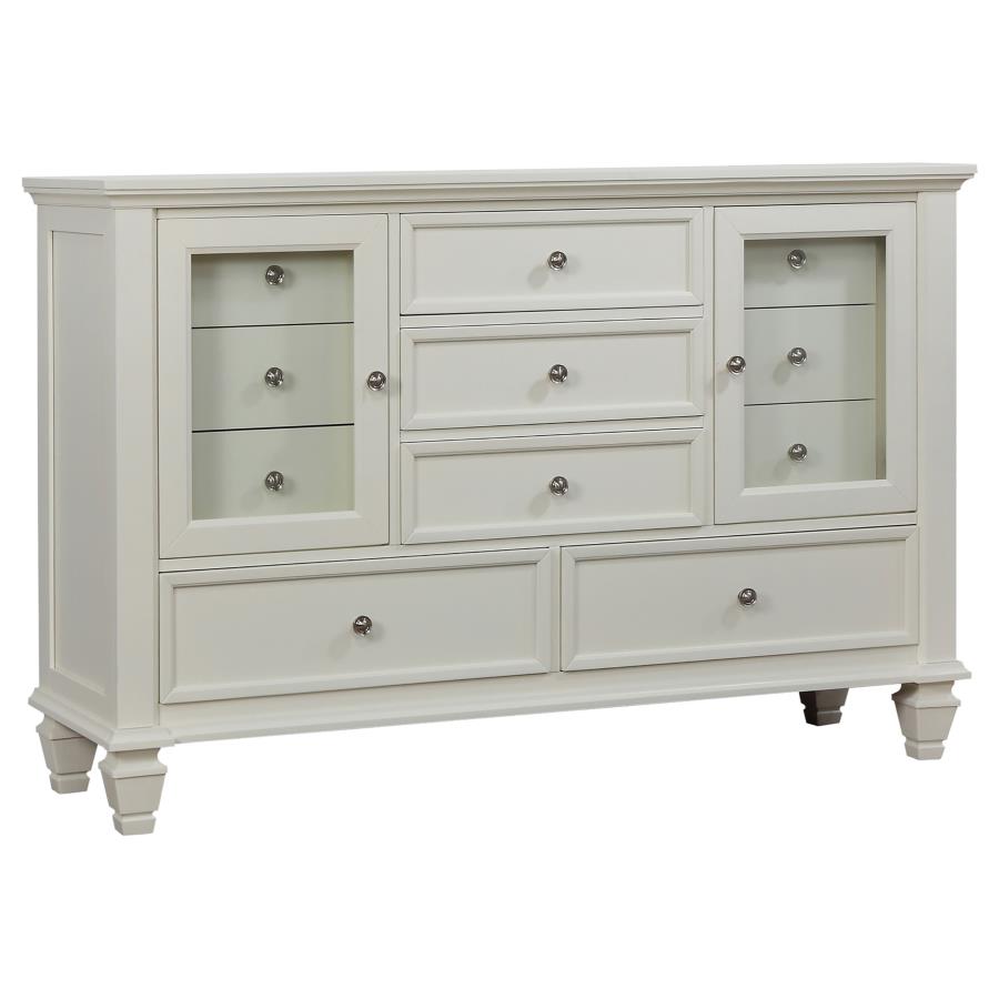 Sandy Beach Cream White 4-Piece Queen Bedroom Set by Coaster at Eve Furniture