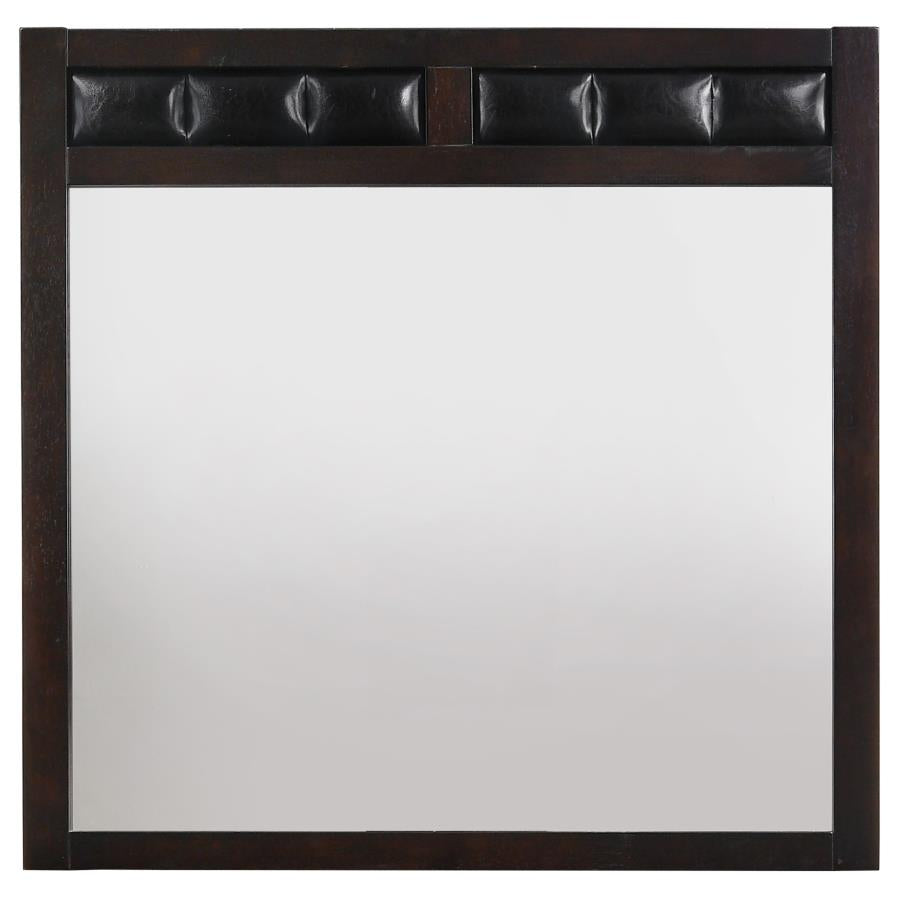 Carlton Cappuccino/Black 4-Piece Full Upholstered Bedroom Set
