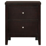 Carlton Cappuccino/Black 5-Piece Full Upholstered Bedroom Set
