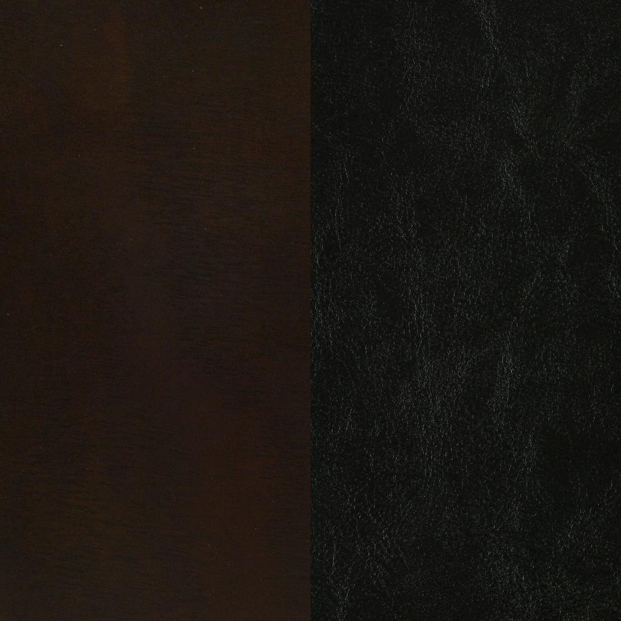 Carlton Cappuccino/Black 4-Piece Twin Upholstered Bedroom Set