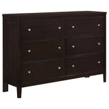Carlton Cappuccino/Black 5-Piece Twin Upholstered Bedroom Set