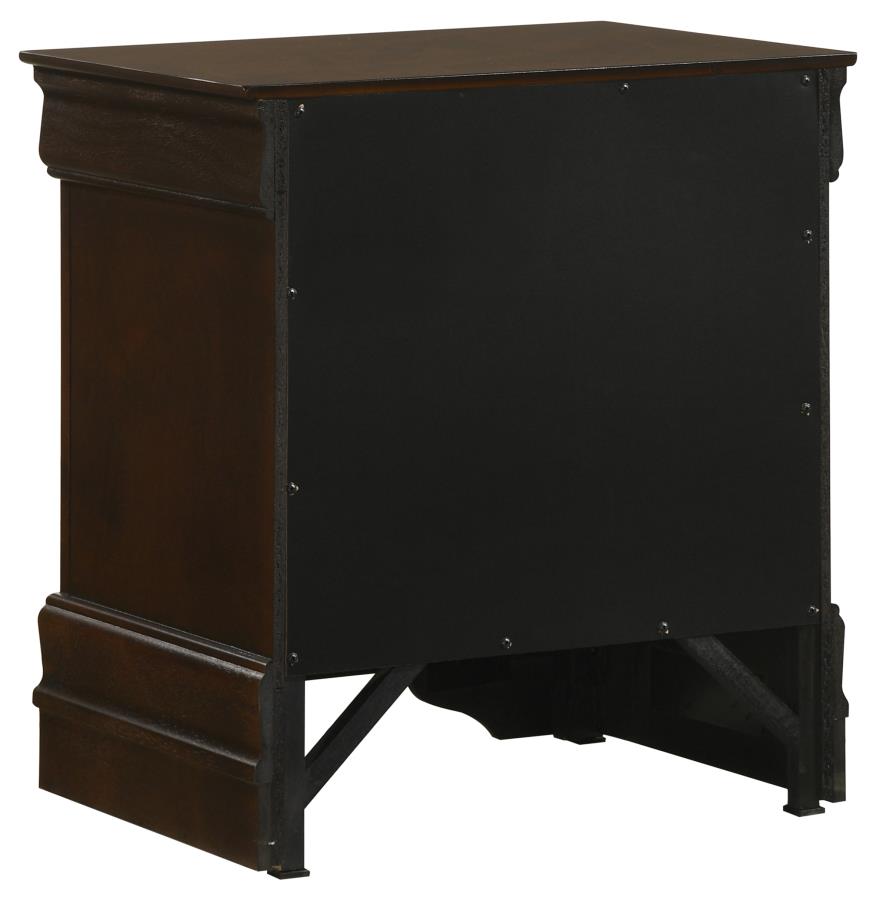 Louis Philippe Cappuccino 4-Piece Eastern King Bedroom Set by Coaster at Eve Furniture