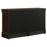 Juego de dormitorio de 5 piezas con panel doble y cabecera alta Louis Philippe White