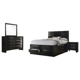 Briana Black 4-Piece Eastern King Bedroom Set by Coaster at Eve Furniture