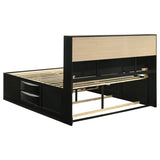 Briana Black 4-Piece Eastern King Bedroom Set by Coaster at Eve Furniture