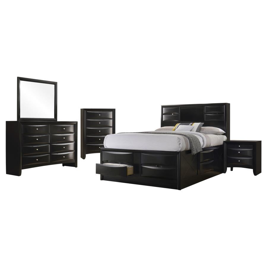 Briana Black 5-Piece California King Bedroom Set by Coaster at Eve Furniture