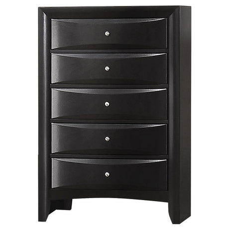 Briana Black 5-Piece California King Bedroom Set by Coaster at Eve Furniture