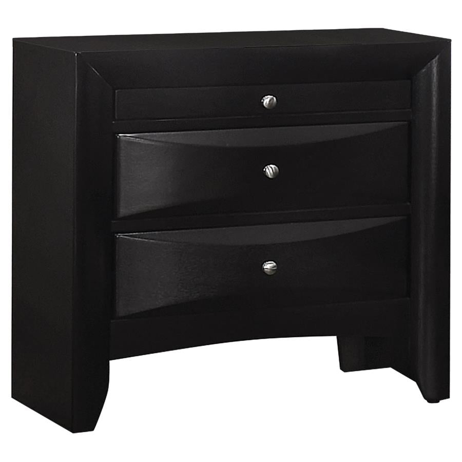 Briana Black 4-Piece Queen Storage Bedroom Set with Bookcase Headboard by Coaster at Eve Furniture