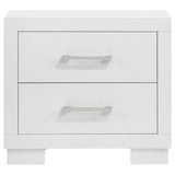Jessica Snow White 4-Piece Eastern King LED Bedroom Set by Coaster at Eve Furniture