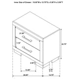 Jessica White 6-Piece Eastern King Bedroom Set with Nightstand Panels by Coaster at Eve Furniture