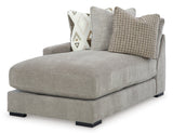 Aslan Court Pebble 3-Piece LAF Chaise Sectional