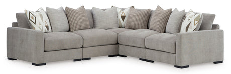 Aslan Court Pebble 5-Piece Sectional