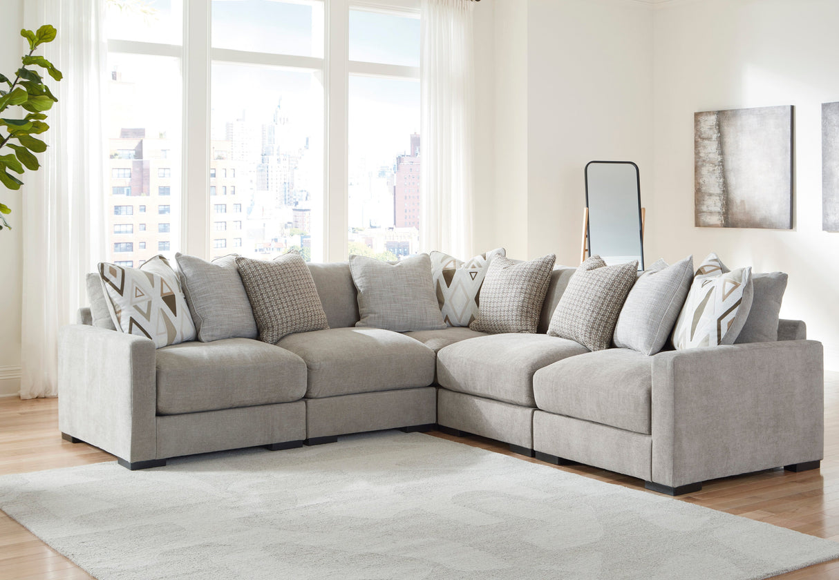 Aslan Court Pebble 5-Piece Sectional