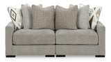 Aslan Court Pebble Modular Sofa and Loveseat