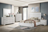 Felicity White High Gloss 5-Piece Full Bedroom Set