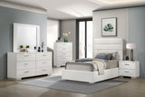 Felicity White High Gloss 5-Piece Twin Bedroom Set