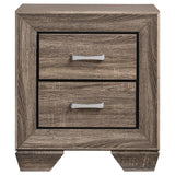 Kauffman Washed Taupe 4-Piece Eastern King Bedroom Set by Coaster at Eve Furniture