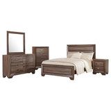 Kauffman Washed Taupe 5-Piece California King Bedroom Set by Coaster at Eve Furniture