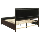 Kauffman 4-Piece Storage California King Bedroom Set with High Straight Headboard by Coaster at Eve Furniture