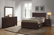 Kauffman Dark Cocoa 4-Piece Queen Bedroom Set by Coaster at Eve Furniture