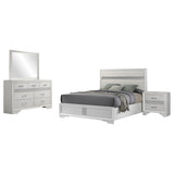 Miranda White 4-Piece Eastern King Bedroom Set by Coaster at Eve Furniture