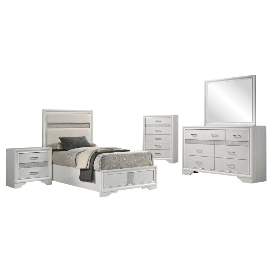 Miranda White 5-Piece Twin Bedroom Set