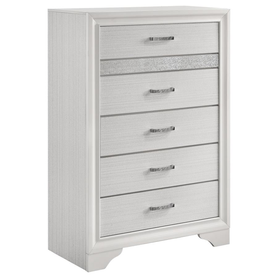 Miranda White 5-Piece Full Storage Bedroom Set
