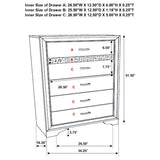 Miranda White 5-Piece Full Storage Bedroom Set