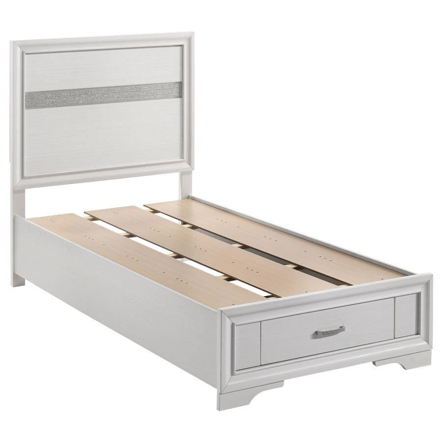 Miranda White 5-Piece Twin Storage Bedroom Set
