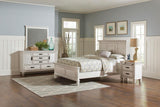 Franco Distressed White 4-Piece Eastern King Bedroom Set by Coaster at Eve Furniture