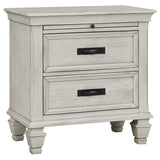 Franco Distressed White 4-Piece Eastern King Bedroom Set by Coaster at Eve Furniture