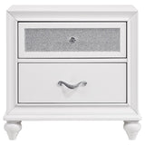 Barzini White 4-Piece Eastern King Panel Bedroom Set by Coaster at Eve Furniture