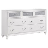 Barzini White 4-Piece Eastern King Panel Bedroom Set by Coaster at Eve Furniture