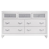 Barzini White 4-Piece Eastern King Panel Bedroom Set by Coaster at Eve Furniture