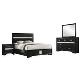 Miranda Black 4-Piece Full Bedroom Set