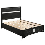 Miranda Black 4-Piece Full Storage Bedroom Set