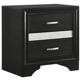 Miranda Black 4-Piece Full Storage Bedroom Set
