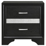 Miranda Black 4-Piece Full Storage Bedroom Set