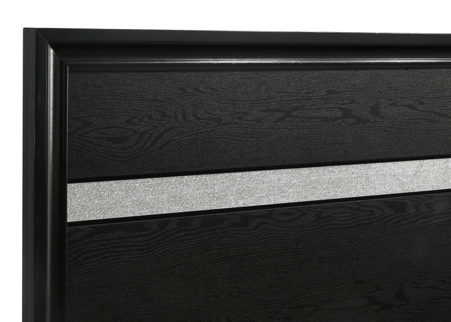 Miranda Black 4-Piece Full Storage Bedroom Set