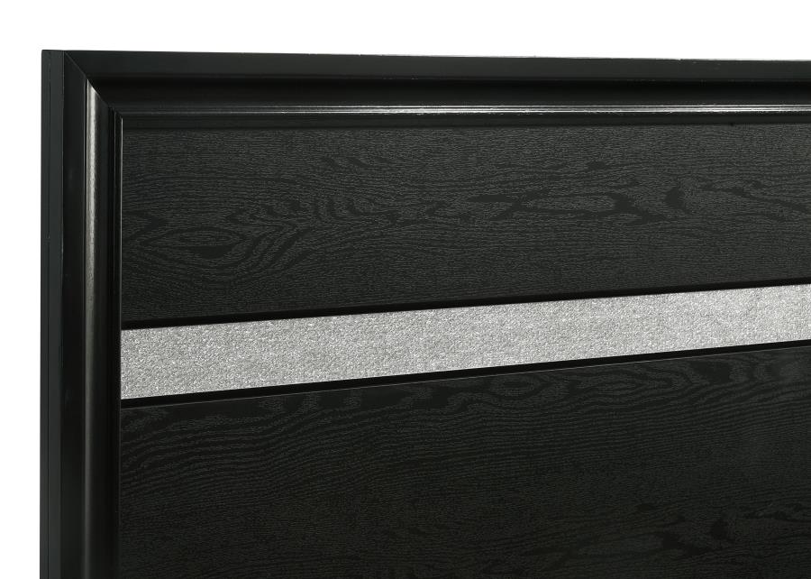 Miranda Black 4-Piece Twin Storage Bedroom Set