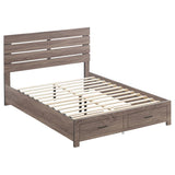 Brantford Barrel Oak 4-Piece Eastern King Bedroom Set by Coaster at Eve Furniture