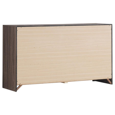 Brantford Barrel Oak 4-Piece Eastern King Bedroom Set by Coaster at Eve Furniture