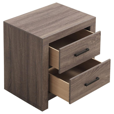 Brantford Barrel Oak 4-Piece Eastern King Bedroom Set by Coaster at Eve Furniture