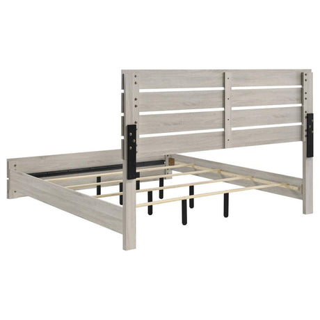 Brantford Coastal White 5-Piece Eastern King Panel Bedroom Set by Coaster at Eve Furniture
