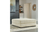 Lindyn Ivory Oversized Accent Ottoman