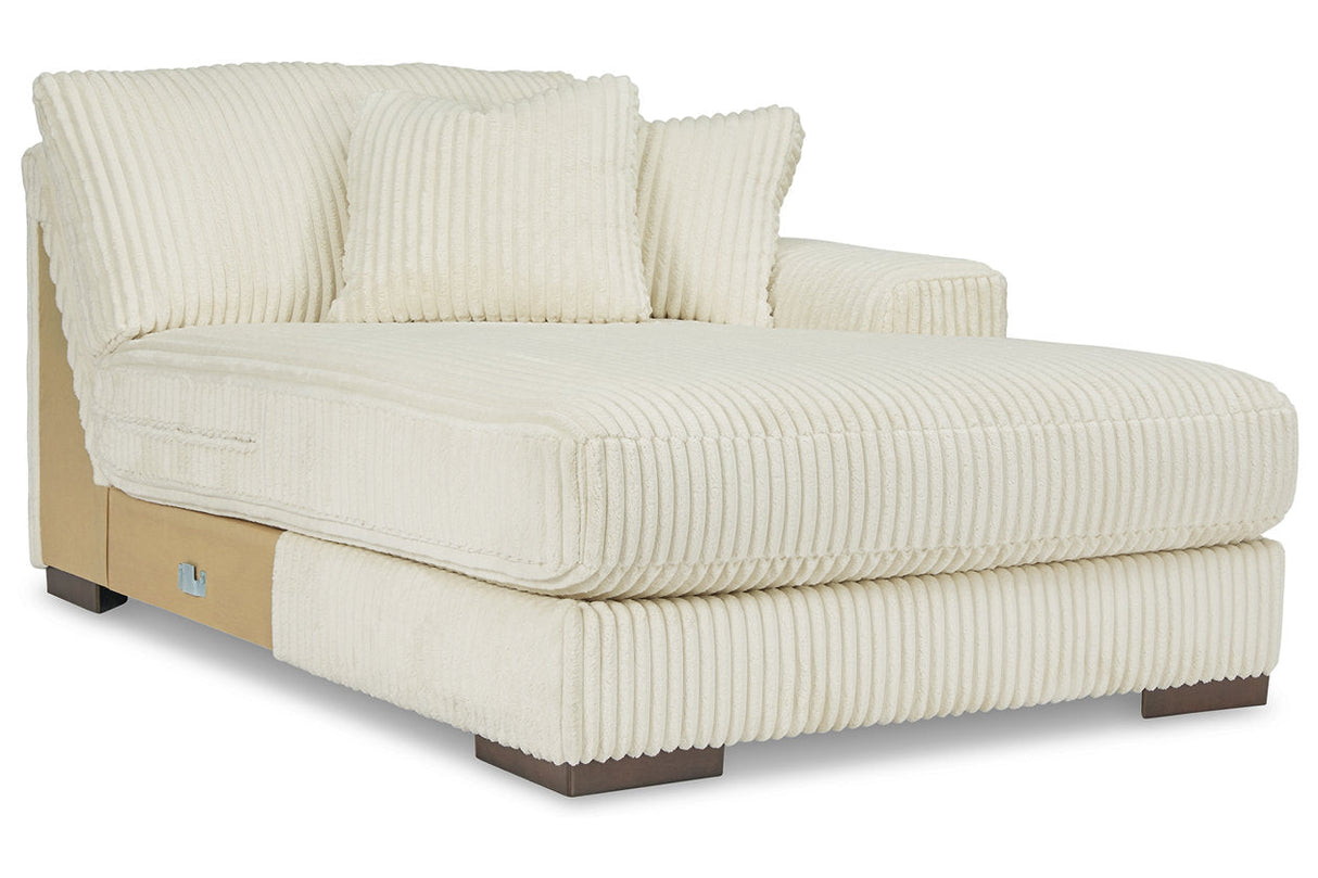 Lindyn Ivory 6-Piece Sectional with Chaise and Ottoman