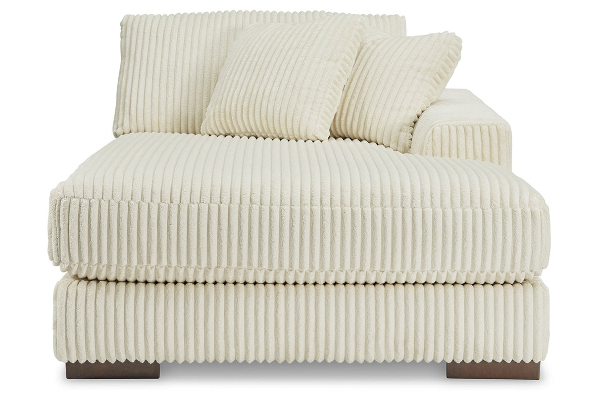 Lindyn Ivory 6-Piece Sectional with Chaise and Ottoman